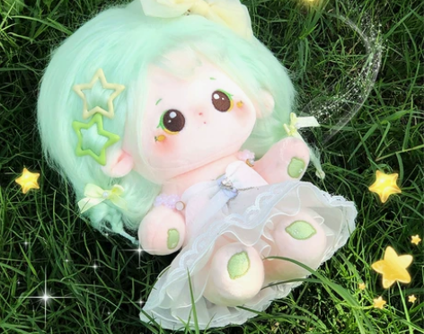 新品-柠鸢贴贴里棉花娃娃女娃20cm无属性...