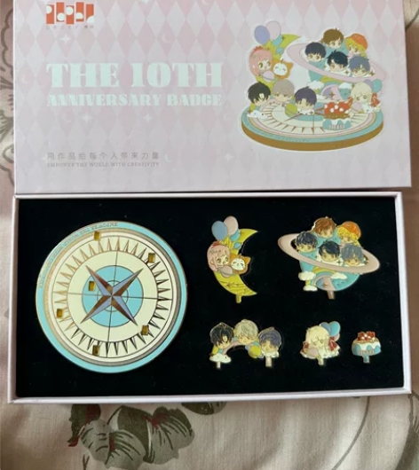叠纸10周年+纪念金属徽章 恋与制作人+恋...
