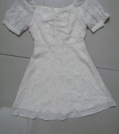 品牌甜美气质超短A字连衣裙 M哦啊，适合穿...