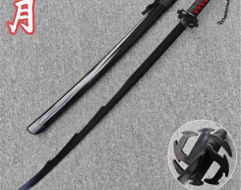 剑道木刀卍解新月无月斩月cos木质动漫道具...