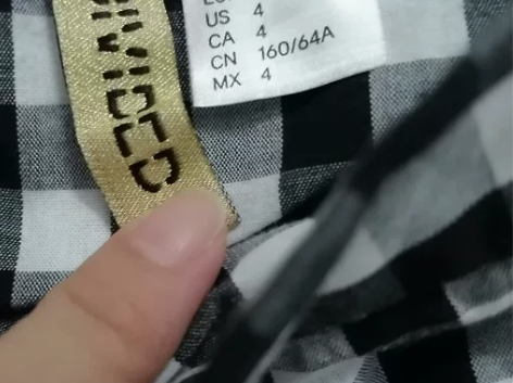 包邮！HM黑白格子不规则设计半身裙，简约气...