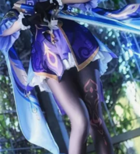 预出原神刻晴cos服全套 衣服全套?配饰?...