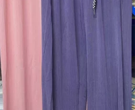 仓库捡漏，紫色夏天冰冰裤，阔腿裤 均码80...