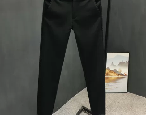 休闲裤 休闲长裤裤男款春秋季西装裤弹力潮牌...