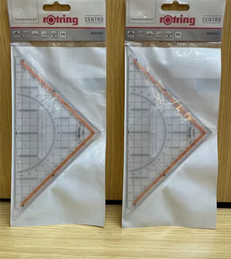 德国红环rotring专业三角板，绘图大号...