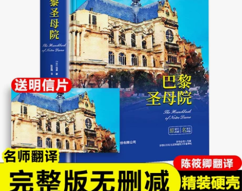 正版精装巴黎圣母院原著无删减法雨果著七八九...