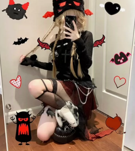 【45元】小恶魔帽子卡通可爱刺绣毛绒小恶魔...