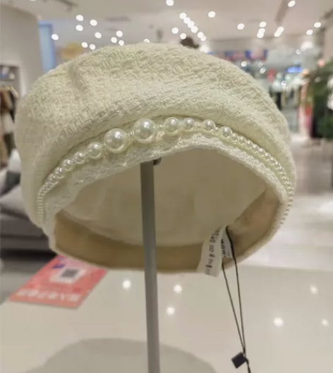 红袖品牌2024全新带吊牌小香风贝雷帽，现...