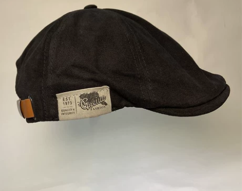 原创复古土酷日系水洗可调节前进帽反戴贝雷帽...