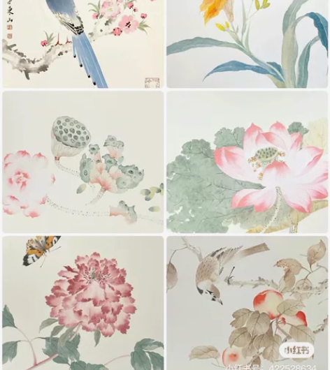 没骨花最全课程段东梁等8位老师没骨画国画课...