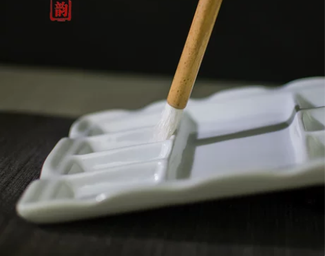 调色碟盘 国画调色盘调色碟景德镇陶瓷颜料盘...