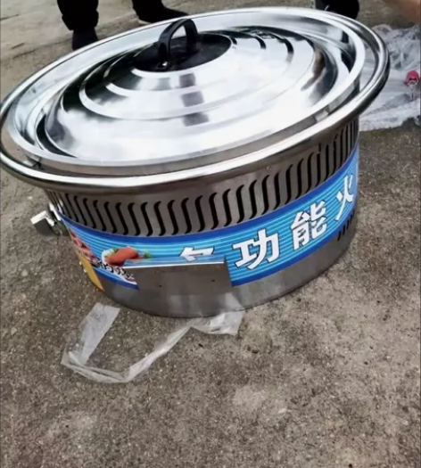 商用大小型烤热狗街头烤肠机网红燃气摆摊鹅卵...