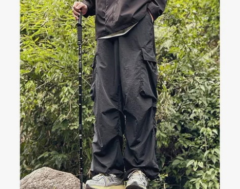 美式户外机能登山冲锋裤男夏季休闲徒步防水速...