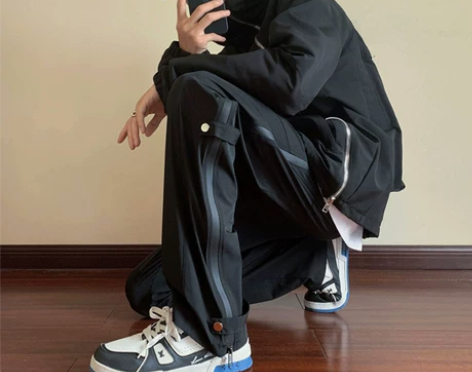 机能冲锋裤男夏季2024新款潮牌美式工装运...