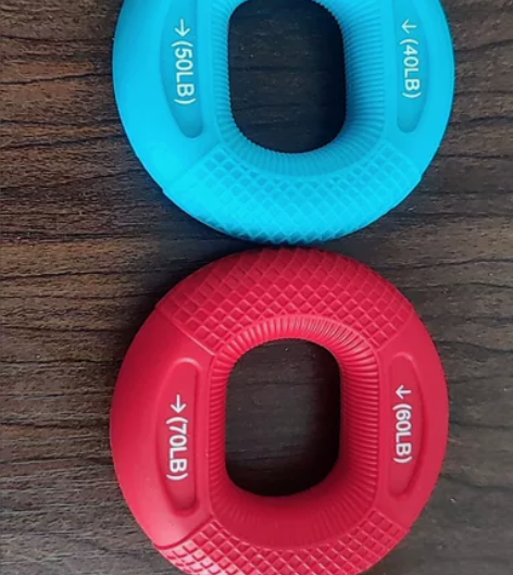 橡胶圈硅胶圆形握力器双用手指握力肌肉健身器...