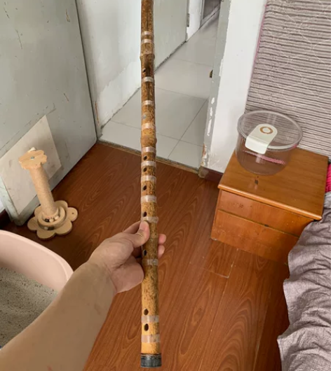 斑竹笛子，本地一个做了三十年笛子的老师傅做...
