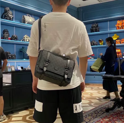 GUCCI古奇 邮差包 男士单肩包斜挎包 ...