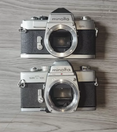 美能达srt101胶片单反相机。 美能达s...