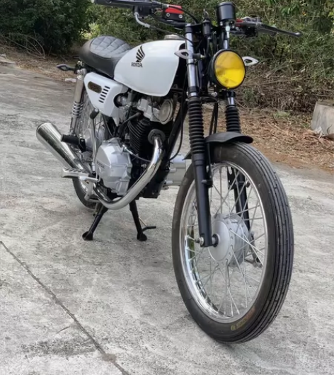 二手摩托车五羊本田cg125复古平板车 造...