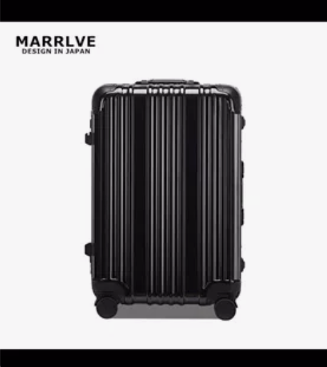 ?MARRLVE铝框高端PC拉杆箱密码箱2...
