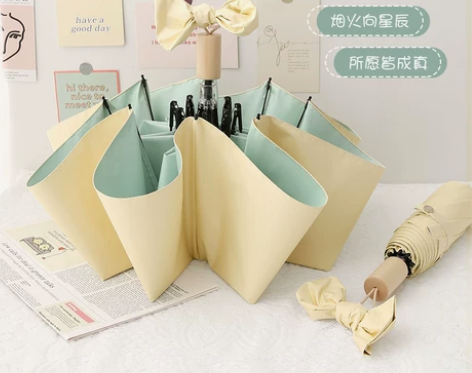 ?冰淇淋色系~太阳伞防晒防紫外线晴雨两用女...