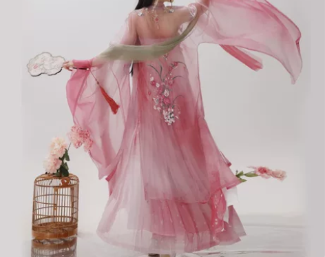 裳云兮《拽妃》新品诃子裙汉服女绣花大袖衫唐...