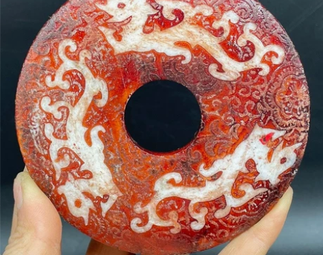 清一块天然岫玉高古玉古董玉器物件摆件把件挂...