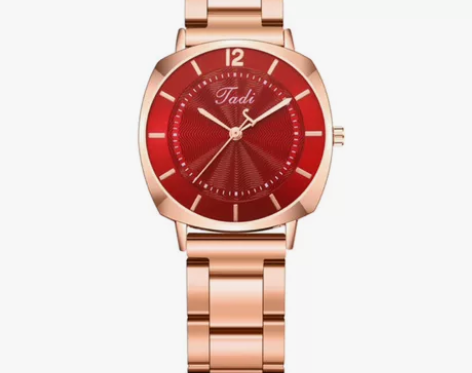 #高端商务腕表 时尚太阳纹女士手表女表钢带...