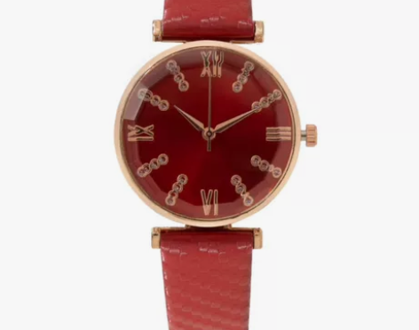 #付邮免费送爆款罗马文女士手表女表编织纹皮...