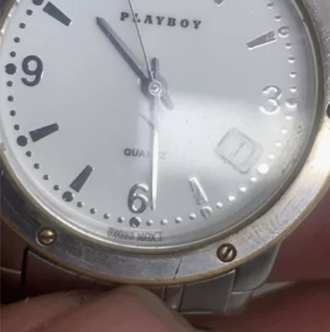 Playboy花花公子古董纪念石英男表.非...