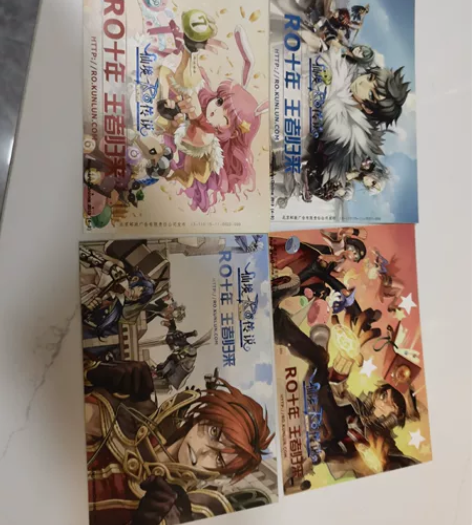 仙境传说十周年邮政联名纪念礼包卡 图为正反...