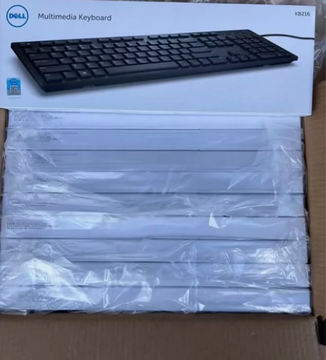 全新盒装dell戴尔kb216有线usb口...