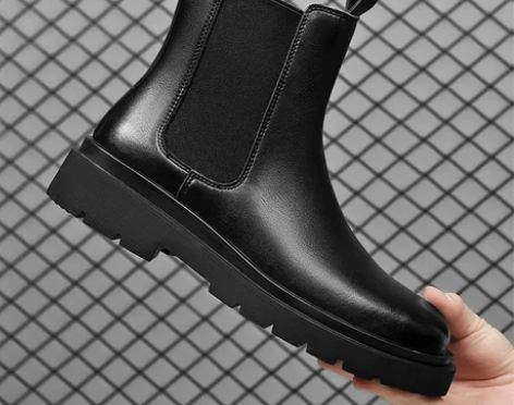 ?鳄鱼马丁靴男冬季英伦高帮套筒加绒工装皮靴...