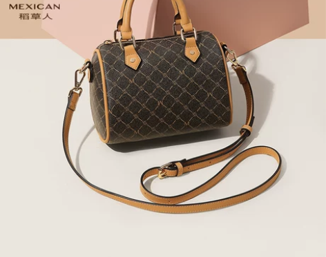 稻草人包包女妈妈款手提包中年百搭女士单肩包...