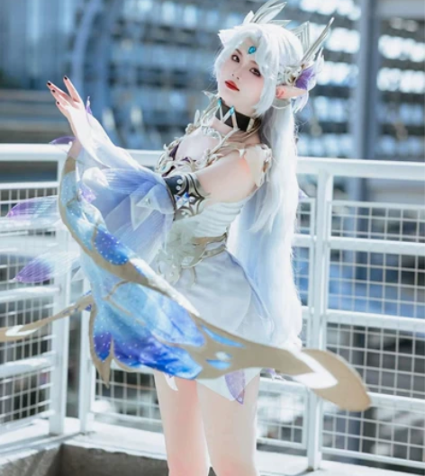 王者荣耀cos服貂蝉金色仲夏夜之梦cos服...