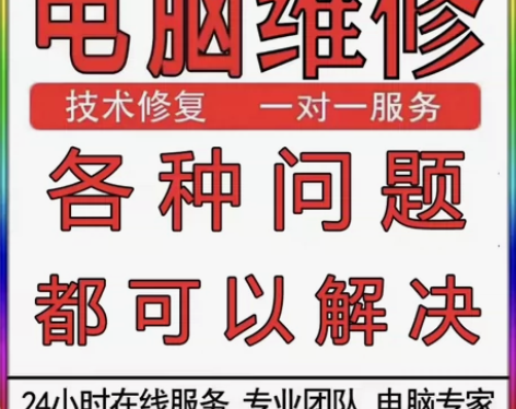 电脑维修系统重装远程故障咨询修复解决蓝屏卡...