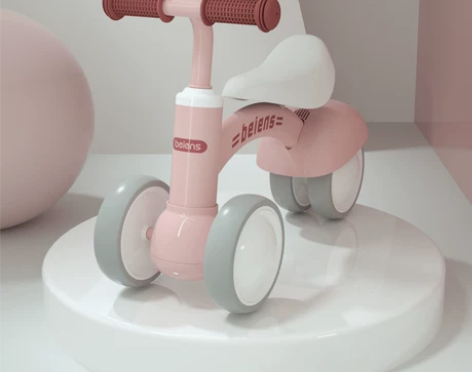 贝恩施儿童无脚踏平衡车1一3岁宝宝四轮滑行...