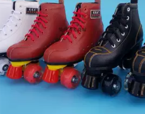 ?双排轮滑鞋双排溜冰鞋旱冰鞋（赠送护具）！...