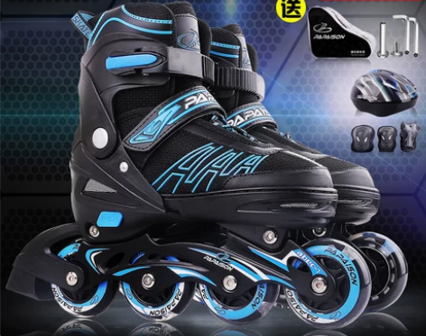 小状元溜冰鞋成人旱冰轮滑鞋全套套装儿童初学...