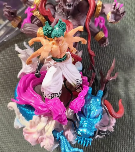 九刀流阿修罗索隆小号手办，缺武器便宜出售包...