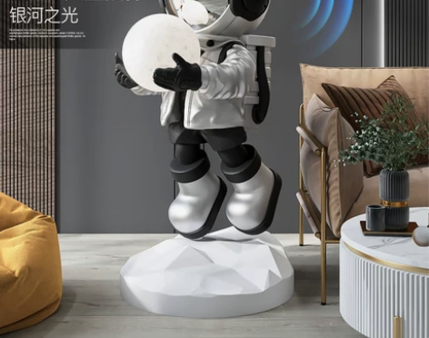 ?宇航员迎宾客厅大型落地摆件装饰灯家居饰品...