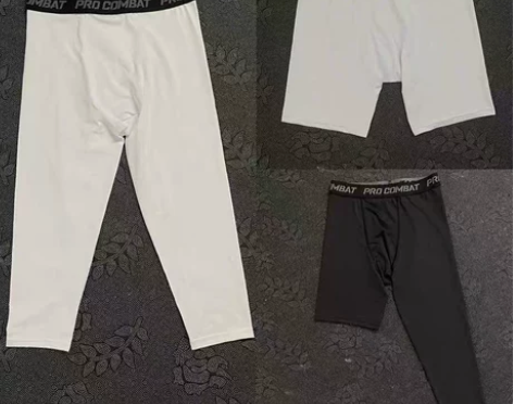 篮球紧身打底裤男高弹力速干七分女健身运动训...