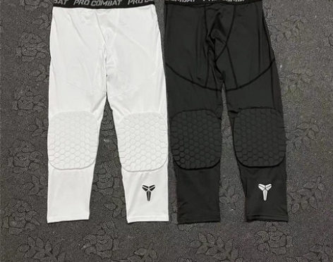 篮球裤 七分裤紧身护膝一体装备男蜂窝防撞带...