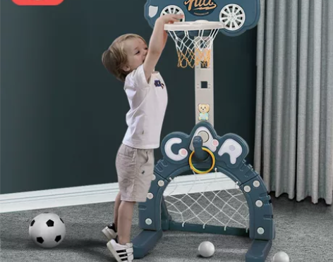 ?儿童室内篮球架 可升降，1-6岁宝儿用 ...