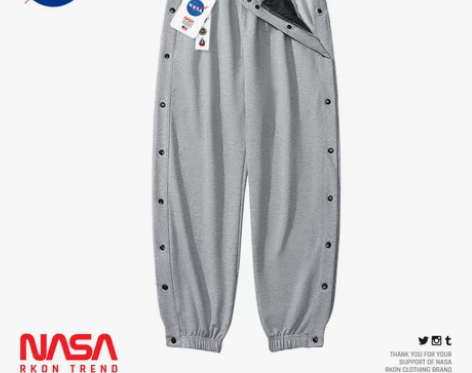 官网联名胡一天同款排扣裤全开秒脱运动篮球宽...