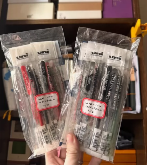 Uniball三菱UM-100替芯 黑/蓝...