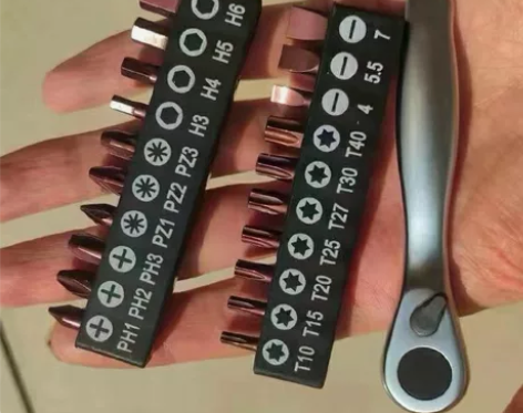 棘轮扳手迷你双向套装内六角十字梅花批头骑行...