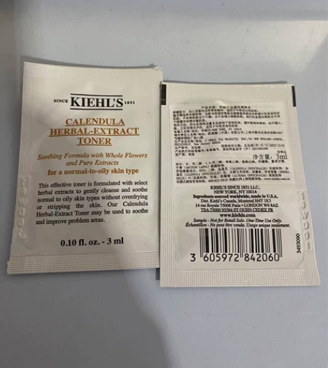 出：科颜氏金盏花爽肤水3ml，100片包邮...