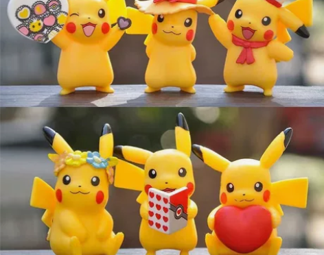 （19.8一套6个）精灵宝可梦皮卡丘手办礼...