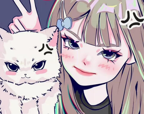 奶油鸭风手绘头像定制设计卡通人物照片转漫画...